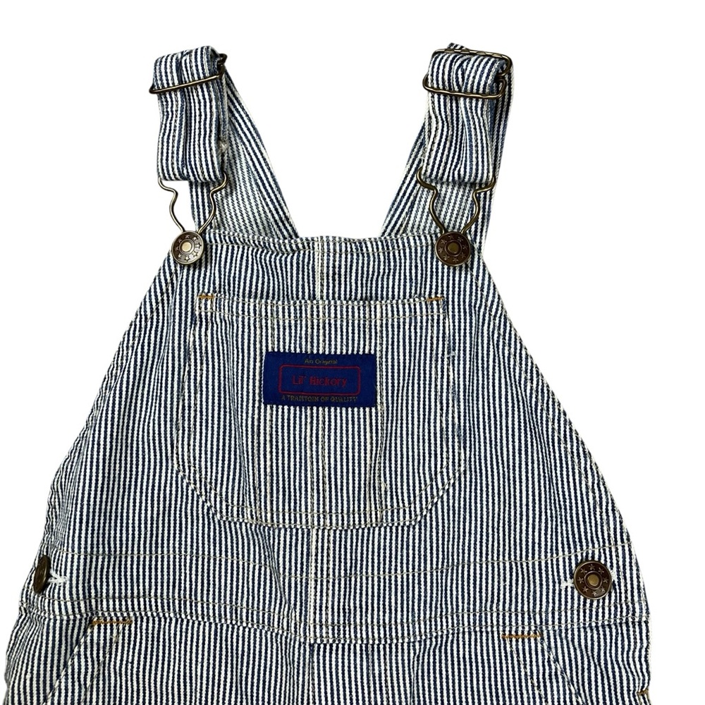 Lil' Hickory Stripe Overalls 24 Months Railroad Train Conductor 100% Cotton